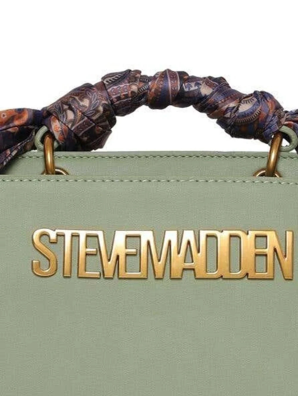Steve Madden Green Bevelyn Handbag with Scarf
